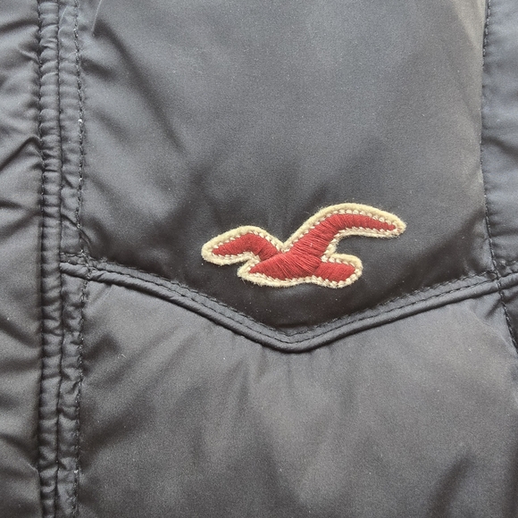 Hollister Y2K Navy Puffer Vest Quilted Insulation Redondo - Picture 4 of 4